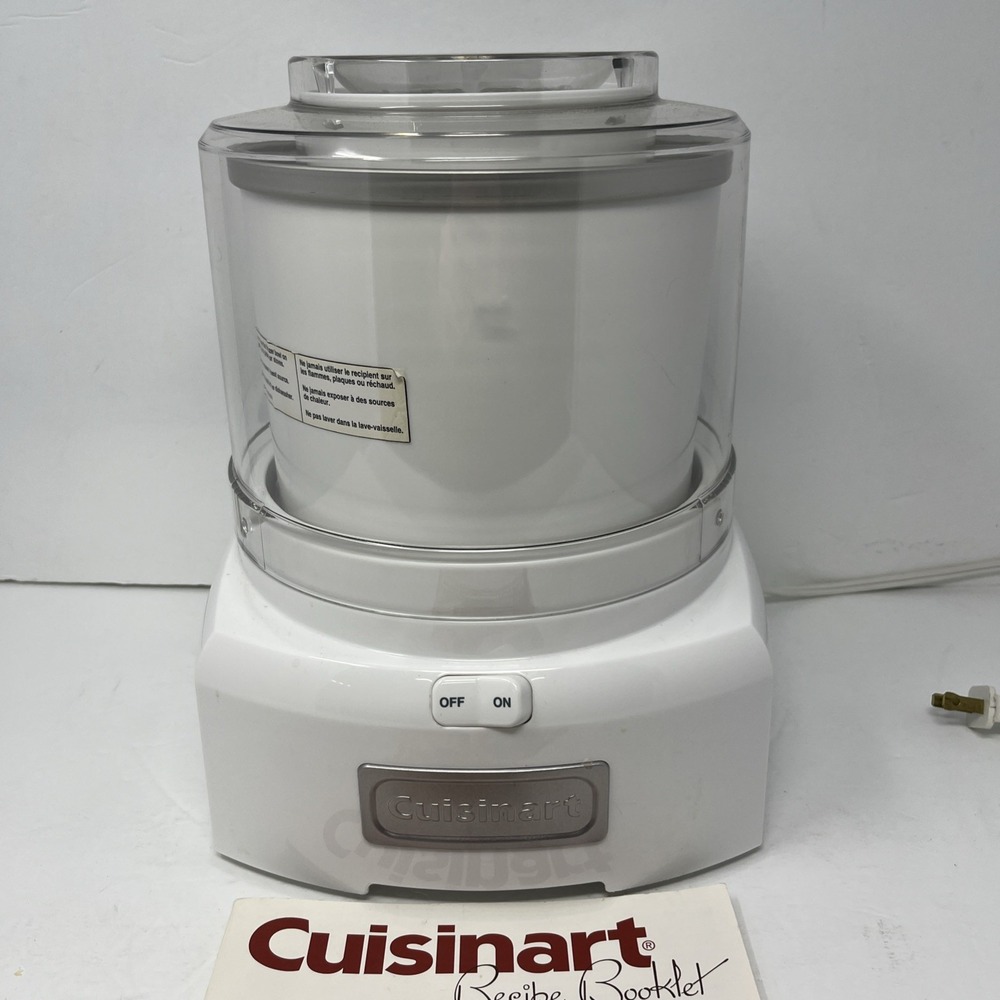 Cuisinart ICE-21 Frozen Yogurt-Ice Cream and Sorbet Maker - White Tested